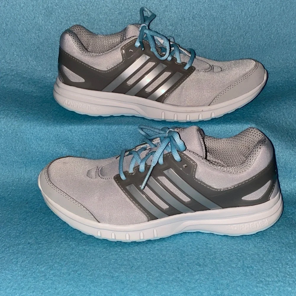 ADIDAS Galaxy Elite 2 running shoes gray blue Supercloud soft comfy size 8.5